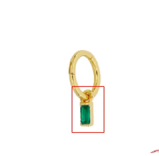 AIDE Customized 100% Real Soild K Gold Fine Earring necklace ring DIY Charms Fit for Hoop Earrings Jewelry