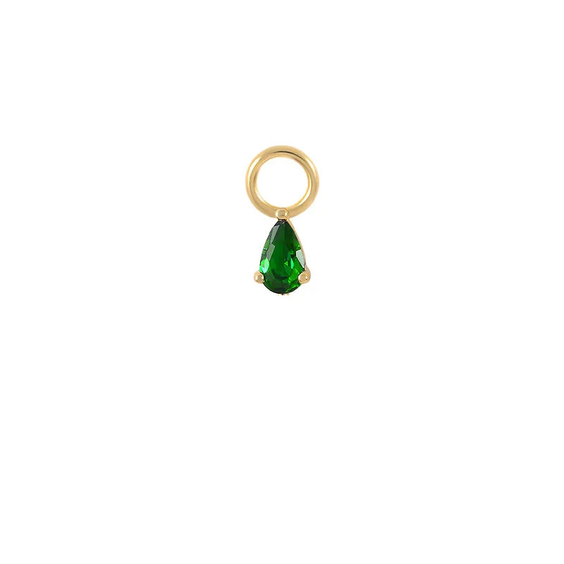 AIDE Customized 100% Real Soild K Gold Fine Earring necklace ring DIY Charms Fit for Hoop Earrings Jewelry