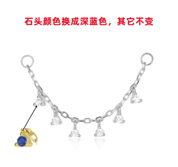 AIDE Customized 100% Real Soild K Gold Fine Earring necklace ring DIY Charms Fit for Hoop Earrings Jewelry