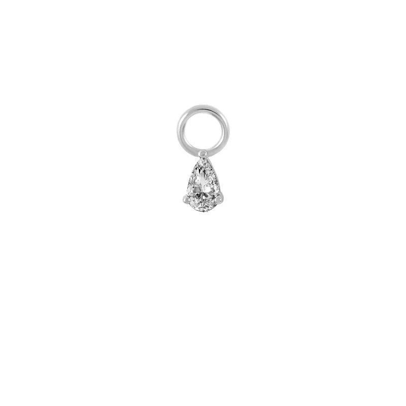 AIDE Customized 100% Real Soild K Gold Fine Earring necklace ring DIY Charms Fit for Hoop Earrings Jewelry