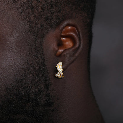 1pcs S925 Moissanite Thorns Circle Clip Earrings For Men No Pierced Iced Out Hip Hop Jewelry Male Rock Party Gift 2024 Trending