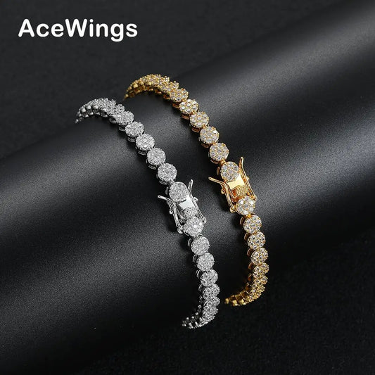 5MM Brass Cubic Zircon Bracelets Women Fashion Tennis Bracelet  BB244
