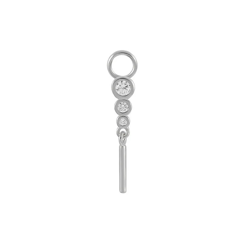 AIDE Customized 100% Real Soild K Gold Fine Earring necklace ring DIY Charms Fit for Hoop Earrings Jewelry