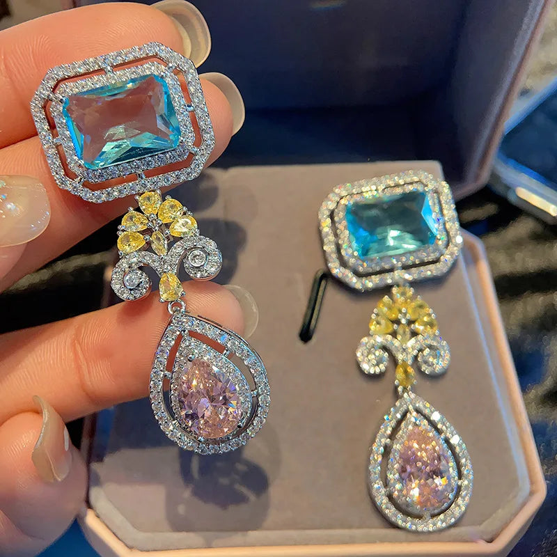 Bilincolor  Exquisite Cubic Zircon Earrings for Women
