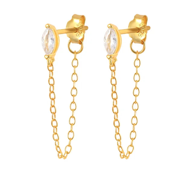 AIDE Customized 100% Real Soild K Gold Fine Earring necklace ring DIY Charms Fit for Hoop Earrings Jewelry