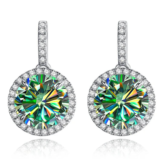 5 Caratx2pcs Women Moissanite Drop Earring 925 Sterling Silver Pass Diamond Test With Gra Moissanite Earrings Woman Jewelry