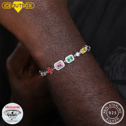 2024 Trend Colored Square Stone Choker Necklace for Women Girls Colorful Chain For Men Couple Jewelry 7mm/10mm Male Female Gifts
