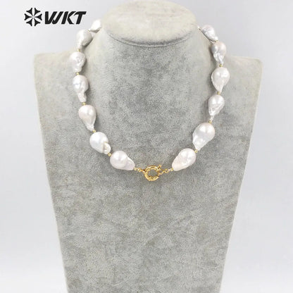 WT-JN184  WKT 2022 New Sale Baroque Pearl Pendant Necklace Exquisite Pendant Necklace Wedding Party Necklace Jewelry